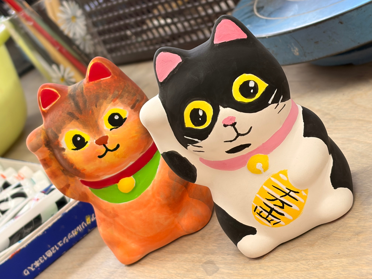 熱海駅徒歩5分・まねきねこ色付け体験】☆当日持ち帰りも可！☆旅の