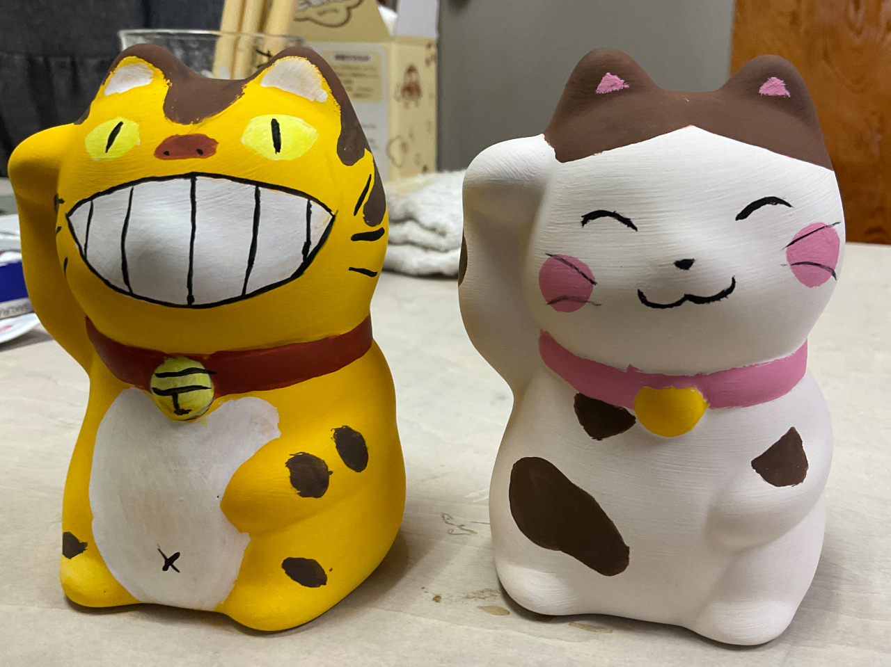 熱海駅徒歩5分・まねきねこ色付け体験】☆当日持ち帰りも可！☆旅の