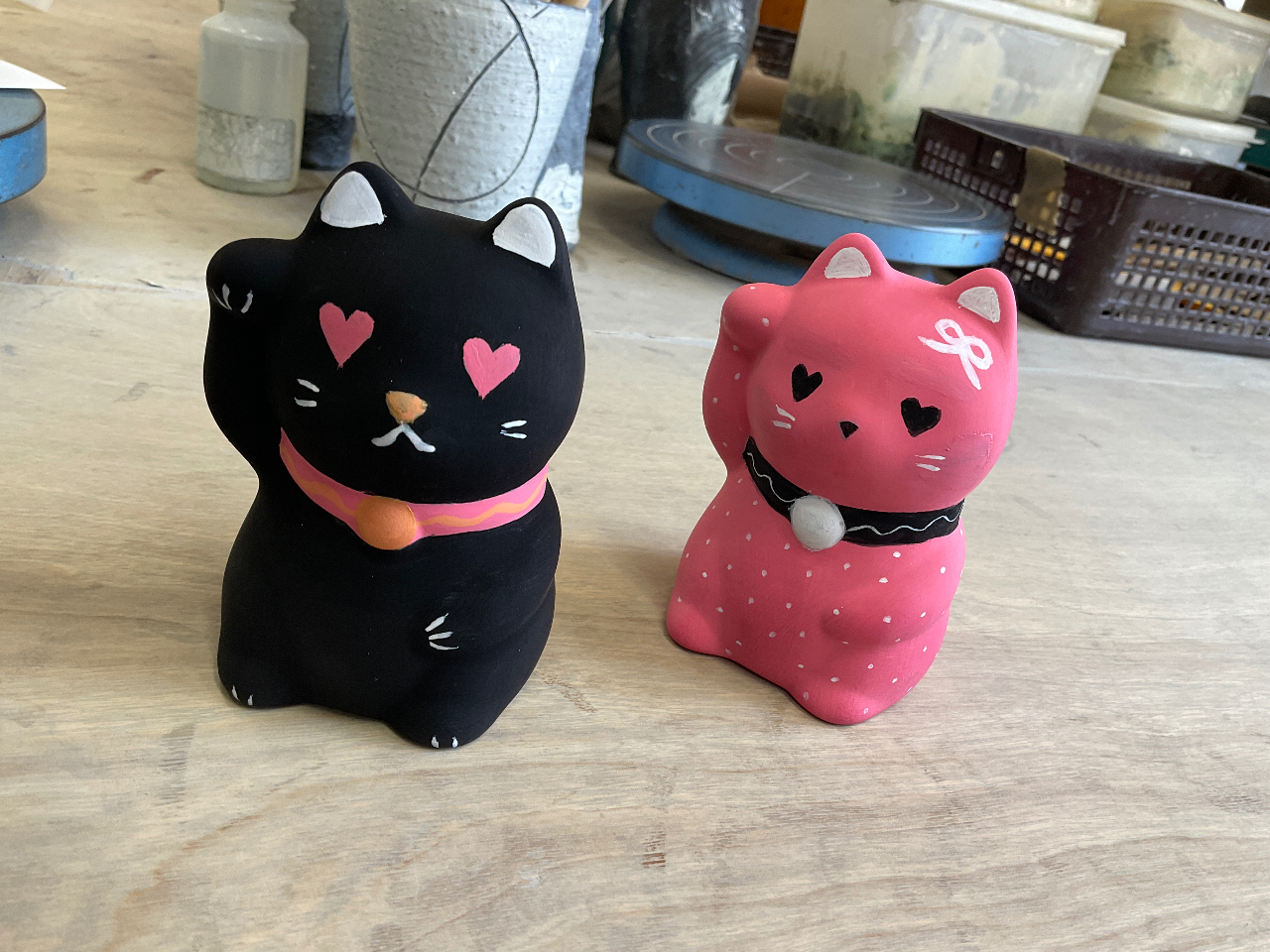 熱海駅徒歩5分・まねきねこ色付け体験】☆当日持ち帰りも可！☆旅の