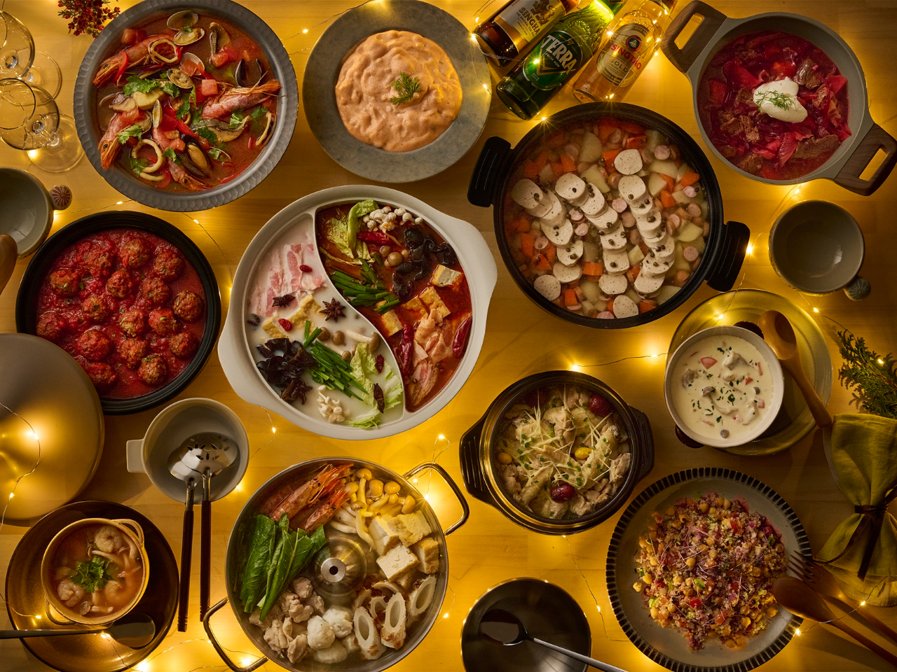 【1月6日~2月28日 世界の鍋フェア ディナー】火鍋やボルシチなど世界各地の鍋...