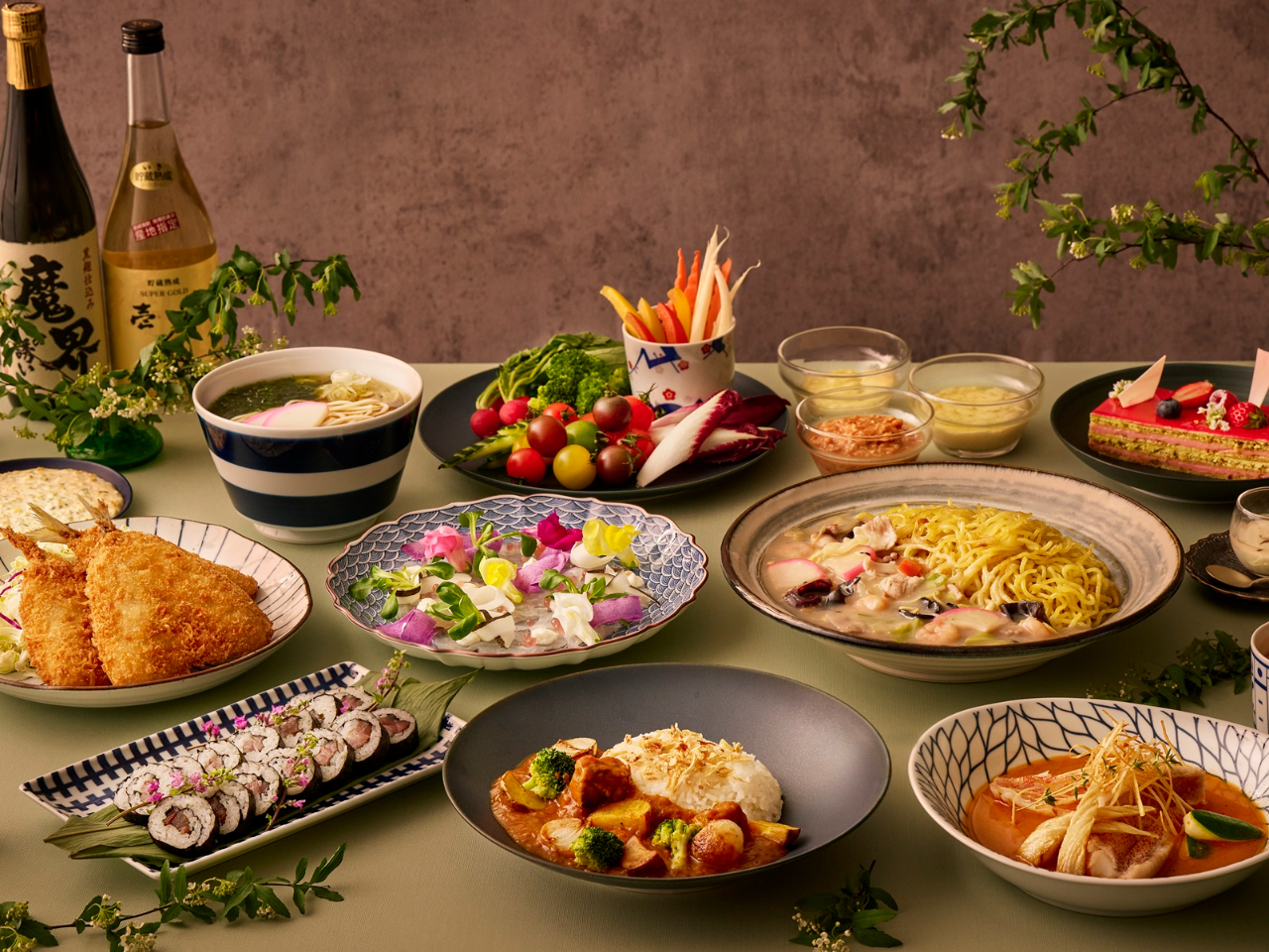 【3-4月 長崎・佐賀グルメフェア ディナー】佐賀牛カレーや冷製五島うどんなどの...