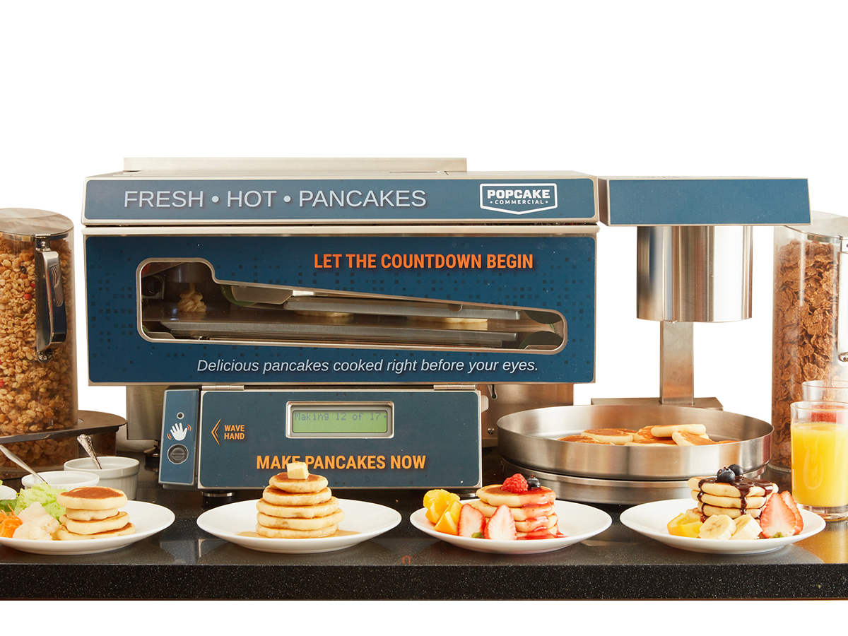 トッピングも楽しめるパンケーキマシーンが登場!