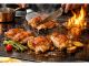 今月の鉄板焼きライブパフォーマンス!熱々ジューシーな若鶏のロースト!