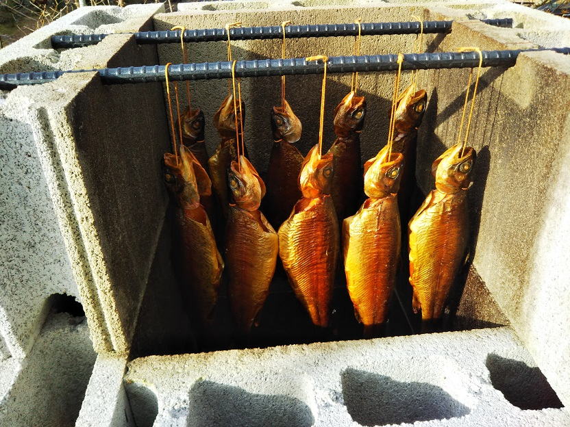 ニジマスの燻製