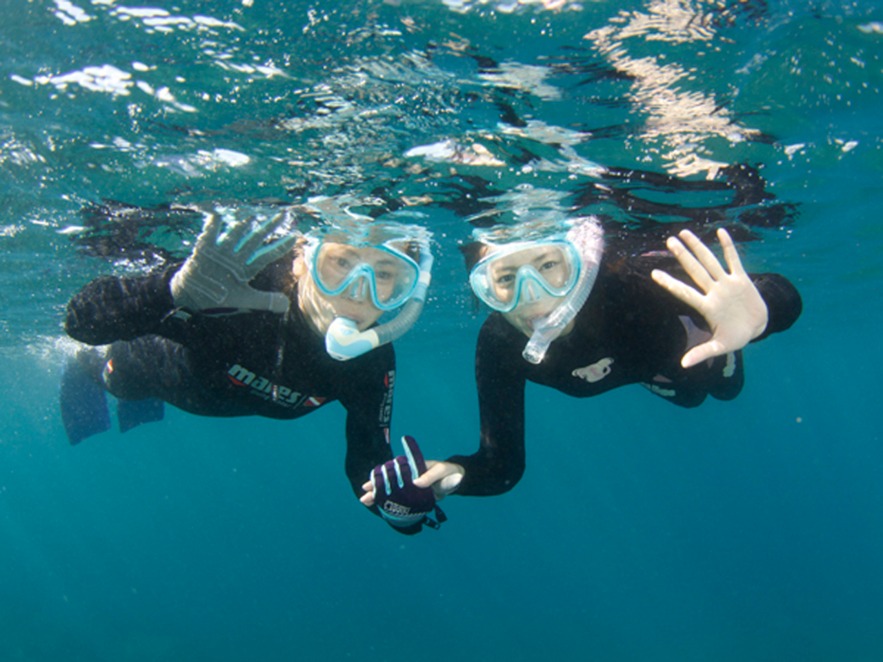 黄金崎は静かな海です。のんびり自分のペースで!