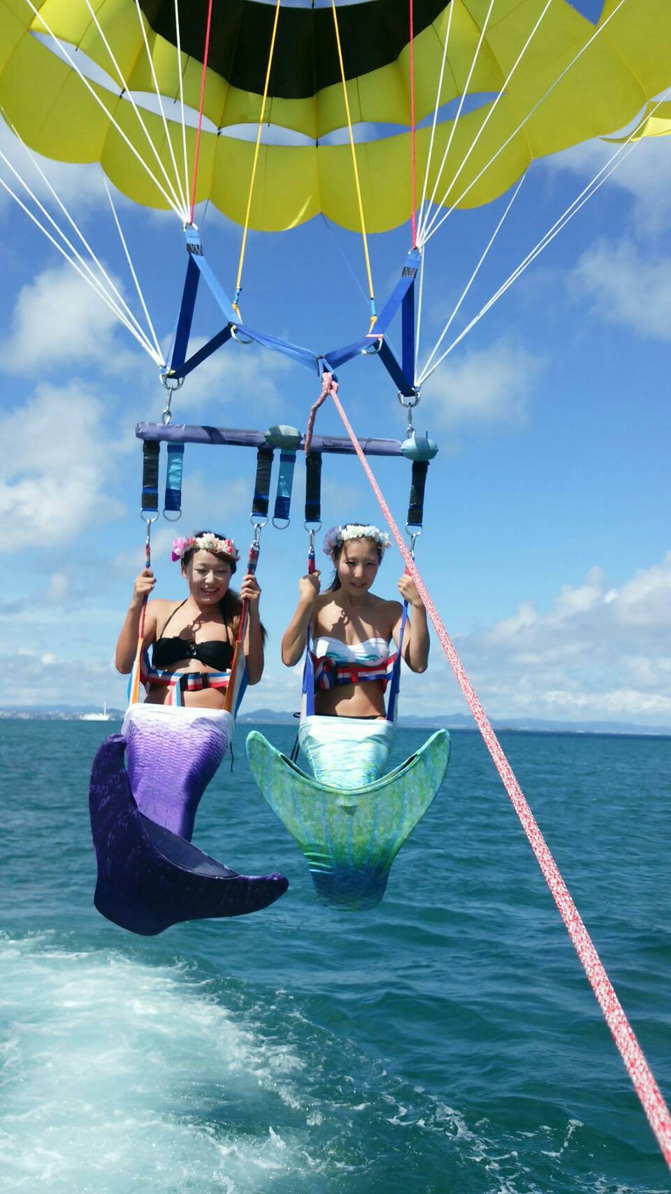 自前で人魚のコスプレ