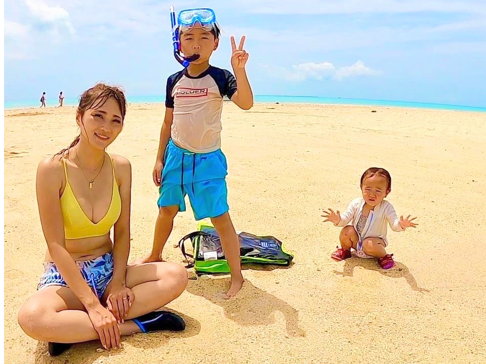 泳がない方も◎幻の島では自由に過ごせます♪