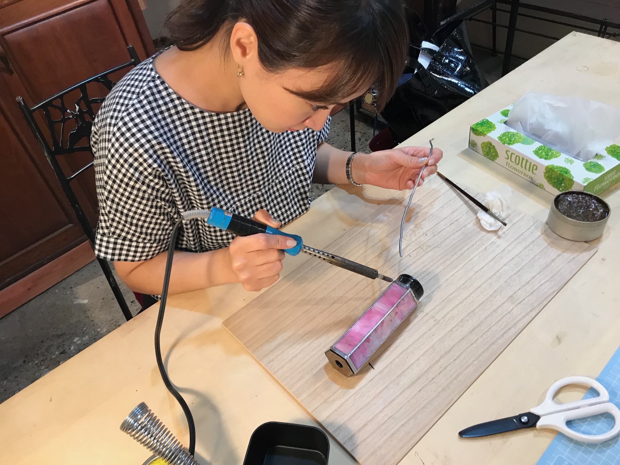 プロ使用の本格的万華鏡！ステンドグラスで作る万華鏡ワークショップ