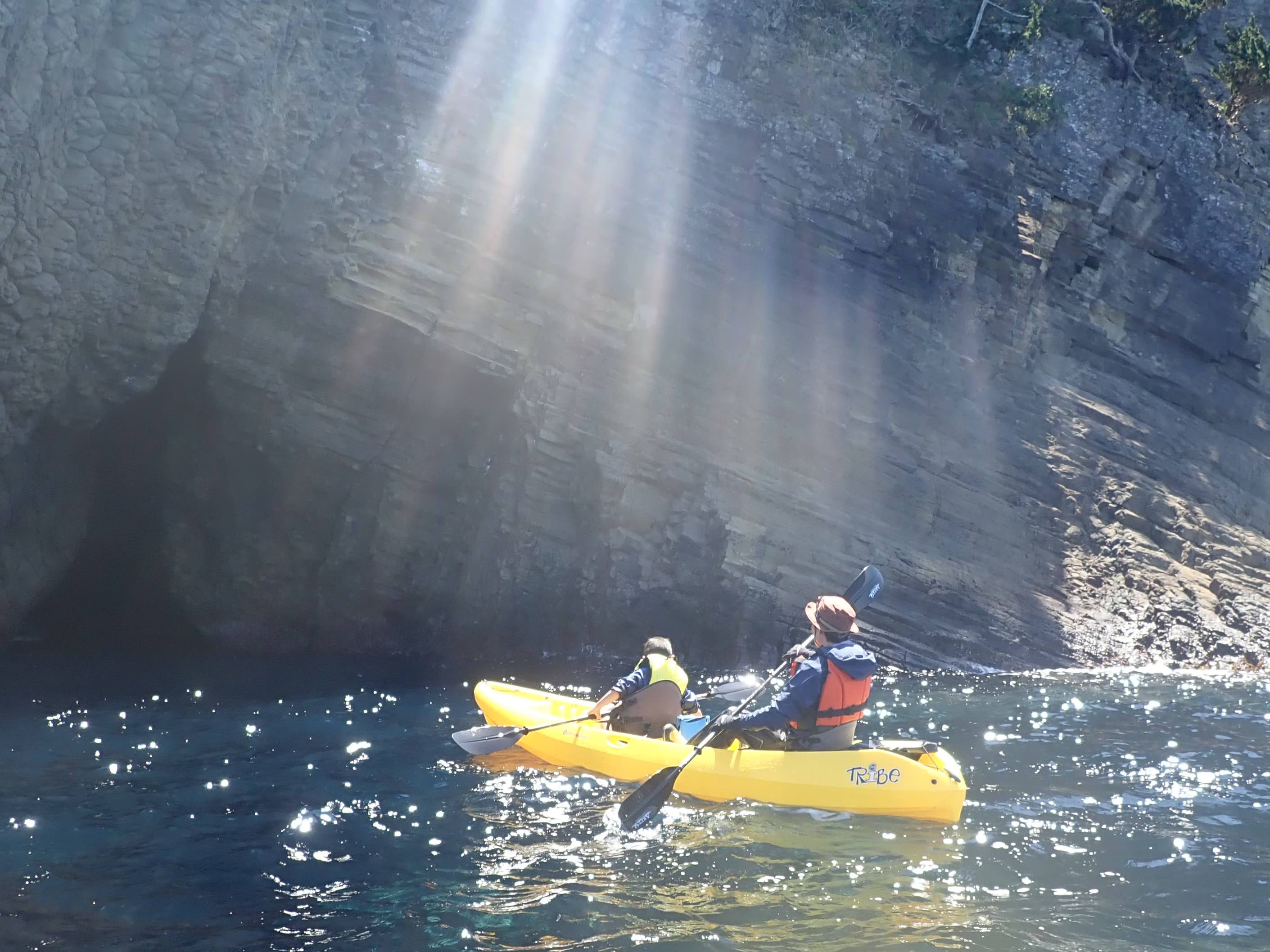 洞窟探検へ行く前はワクワクしますね♪♪