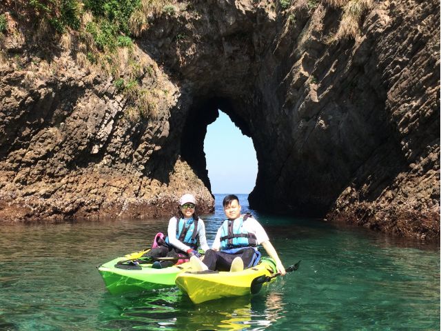 綺麗な海でツーショット♪
