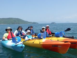 津田湾をカヤッキング