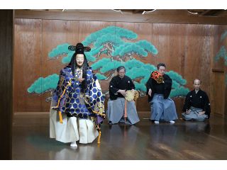 能舞台を貸し切って、お囃子が加わった本格的な能実演をお楽しみいただけます。
