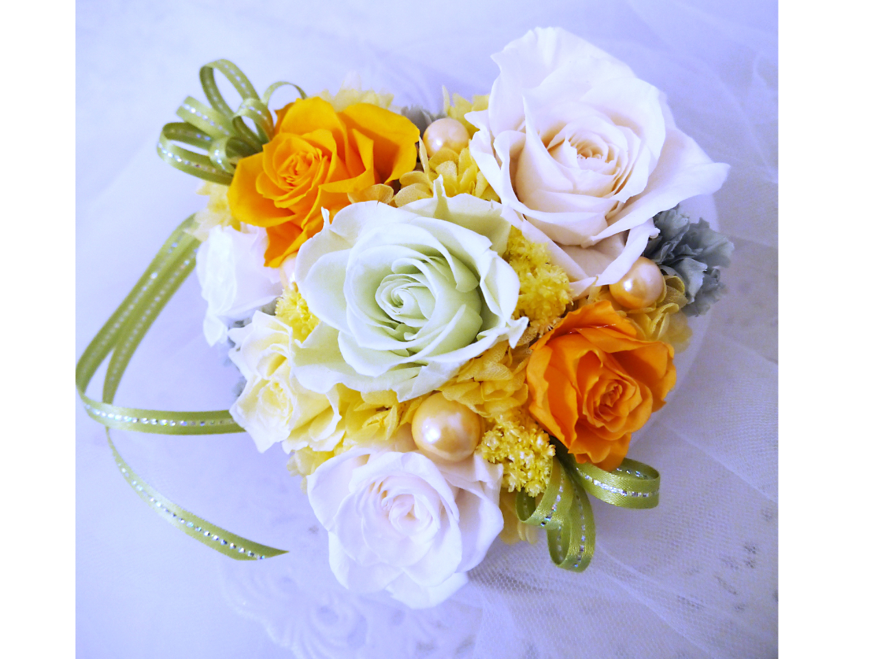 ◇ブルーミングハート/プリザーブドフラワーアレンジメント体験◇税込