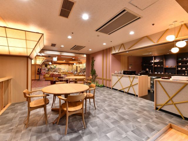 1Fカフェ【茶楽かぐや あわら温泉美松店】