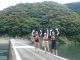 岩間沈下橋で休憩中!
