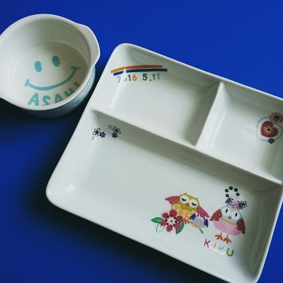 世界で一つだけのキッズプレートが作れます♪