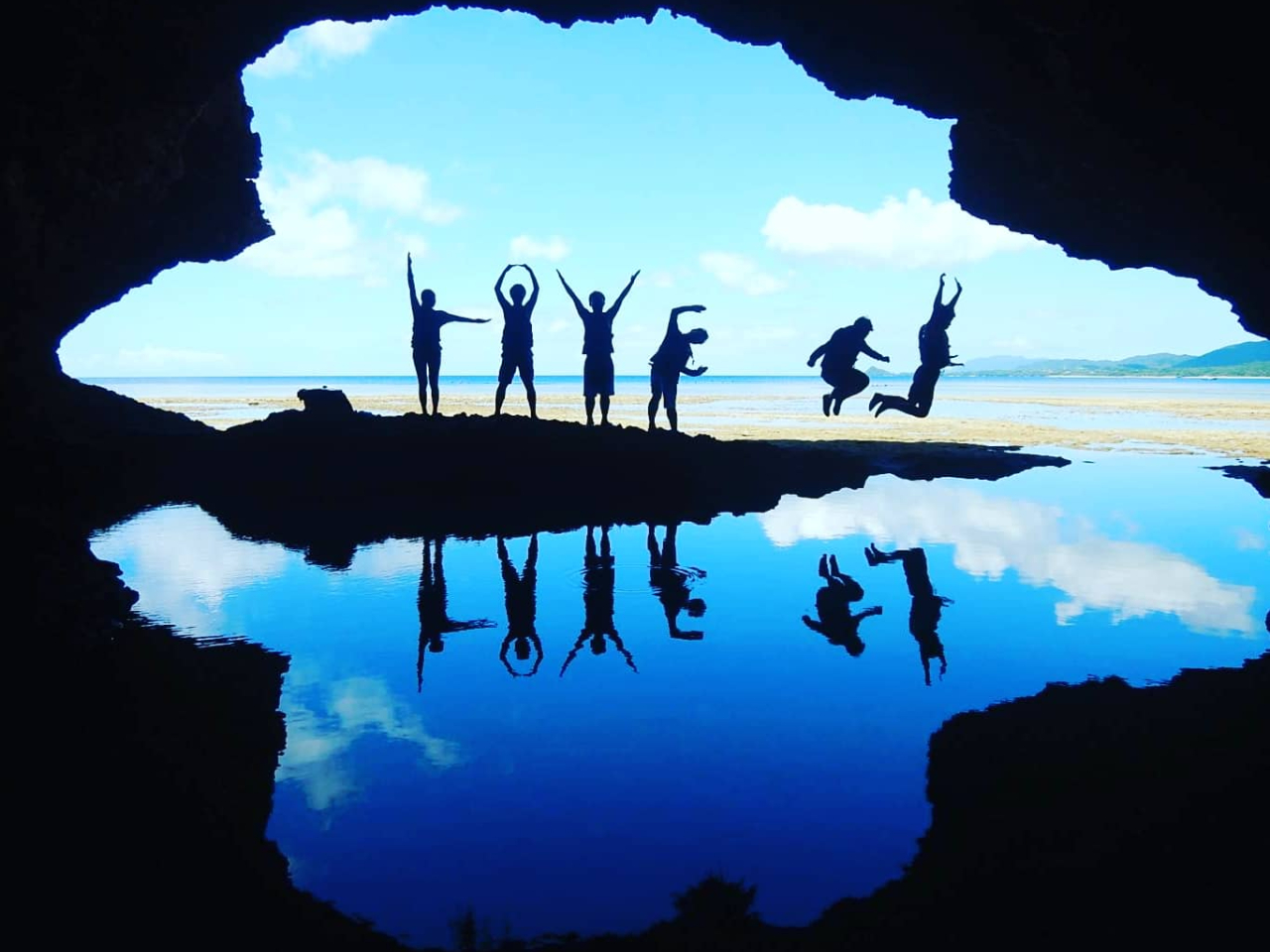 まるでウユニ塩湖的な…1枚。