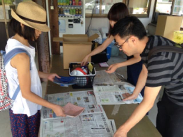 梱包も自分でします。