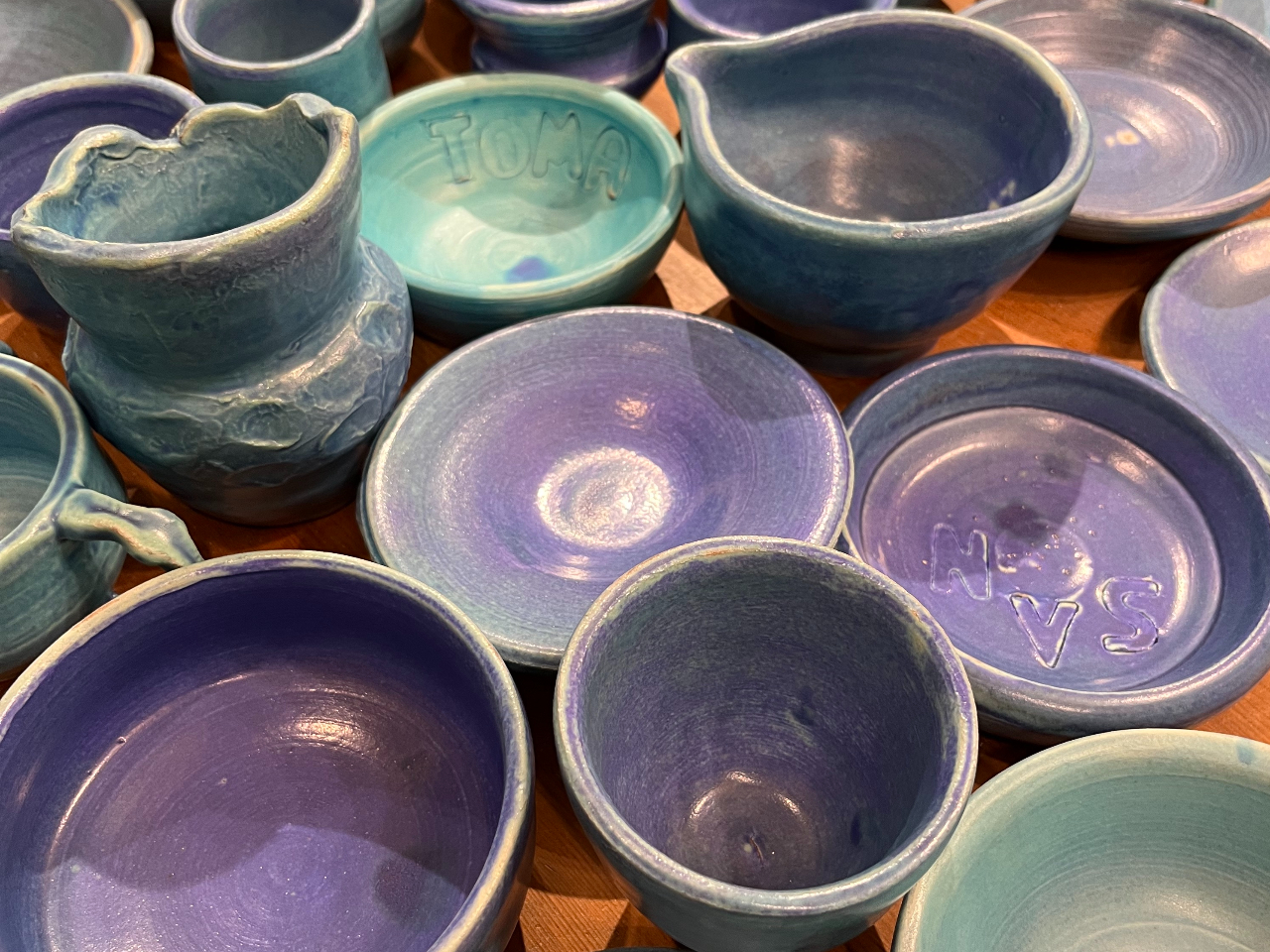 トルコ色の器(還元焼成)