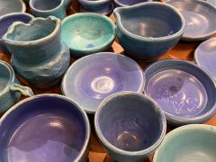 トルコ色の器(還元焼成)