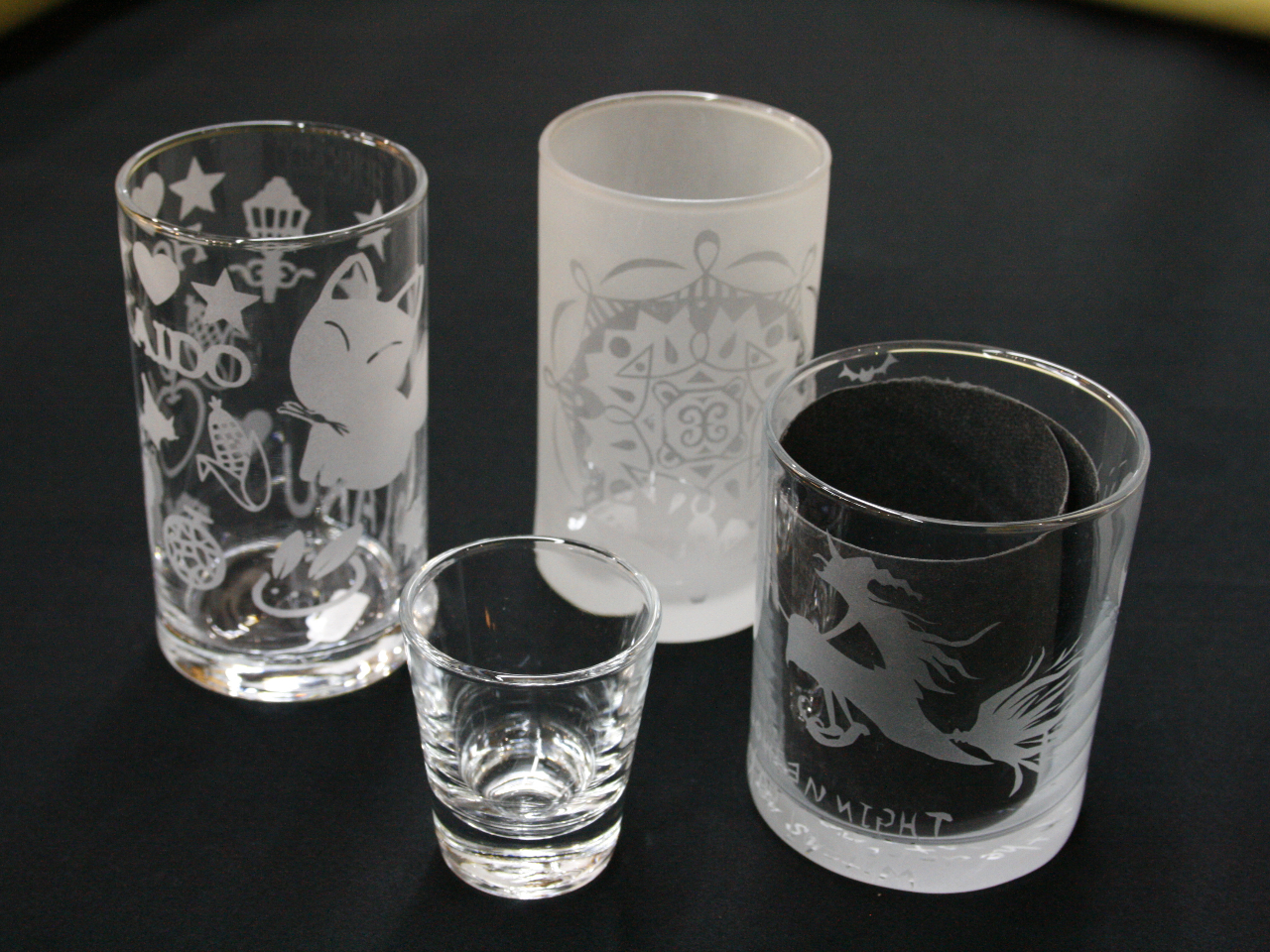 クリアグラス ぐいのみ ¥1,430 タンブラーorロックグラス 各¥1750