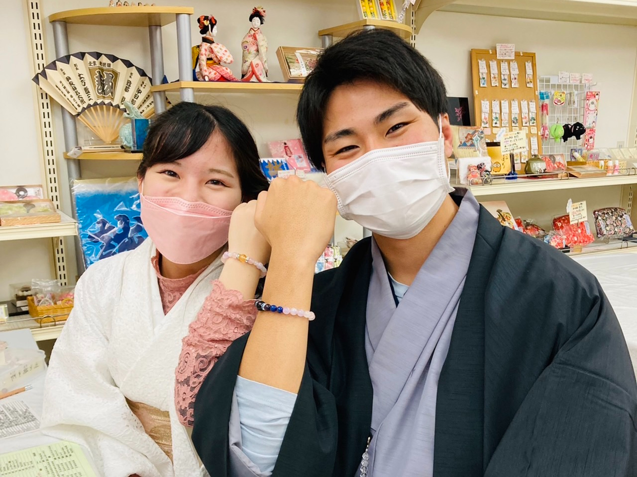 お着物での体験もOKです!