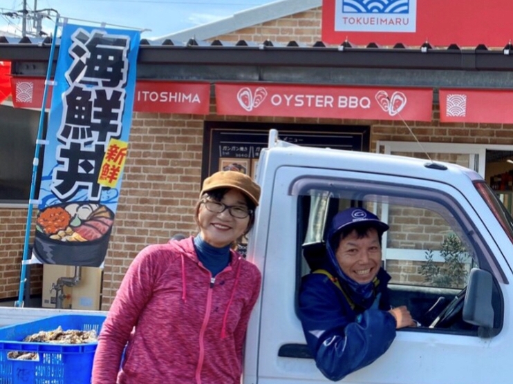 漁師の牡蠣小屋!!