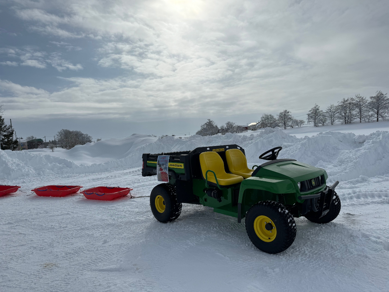 そりツアー 2月営業予定。(※別途料金がかかります ※天候により営業できない場合もございます。)