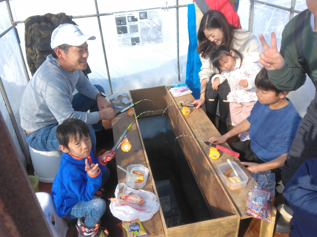 大人からお子様まで一緒に楽しめます。たくさん釣れるといいですね!