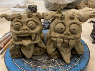 表情豊かなシーサー!個性が出ます