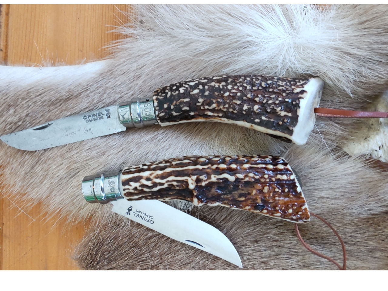 自分だけのオリジナルナイフの完成!鹿の角がカッコよさを更に引き立てます!