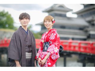 【長野県在住者限定プラン】【即時予約OK!】◆カップル限定◆男女2人で500円オフの特典付きペア着付けプラン♪<当日返却>
