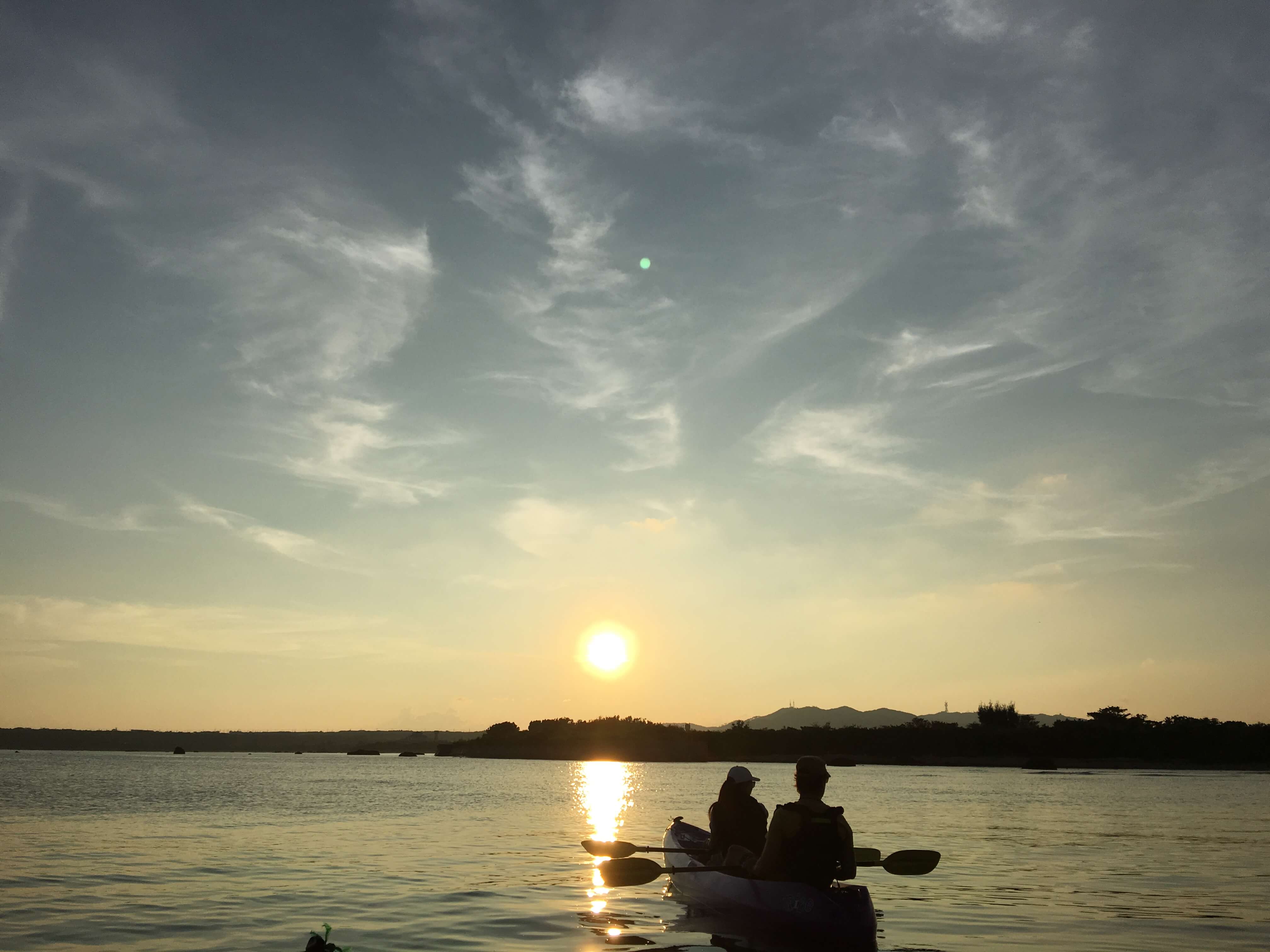 真ん丸の夕日も見れるかも!