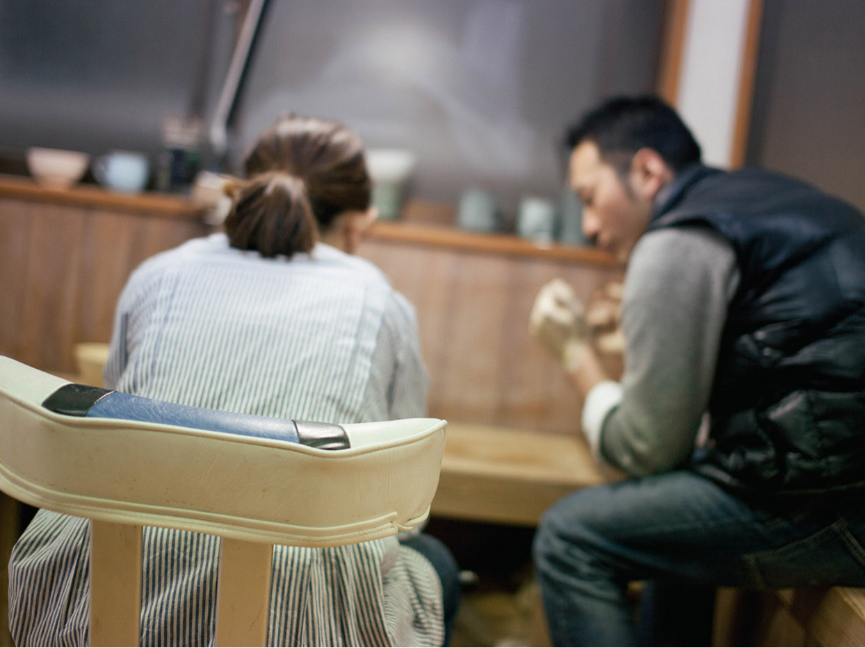 体験イメージ。土に触れて心身ともにリフレッシュ。