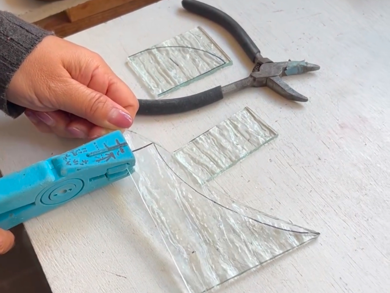 ガラスカットも体験できます