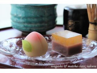 かわいい「桃」とさっぱり!「あんず水ようかん」を作ります。