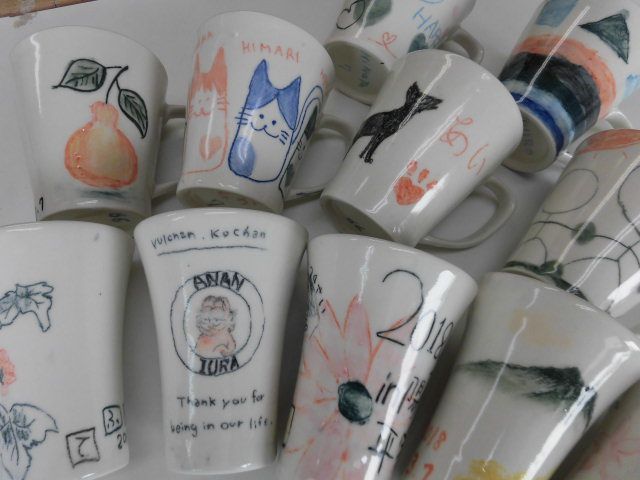 絵付け体験 仕上がり。