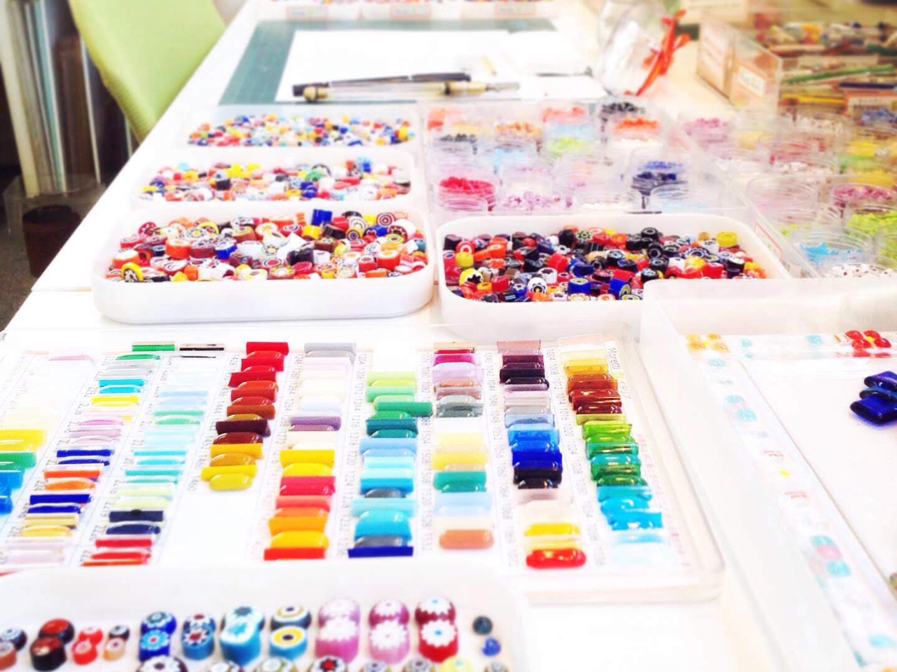 フュージング体験レッスン風景