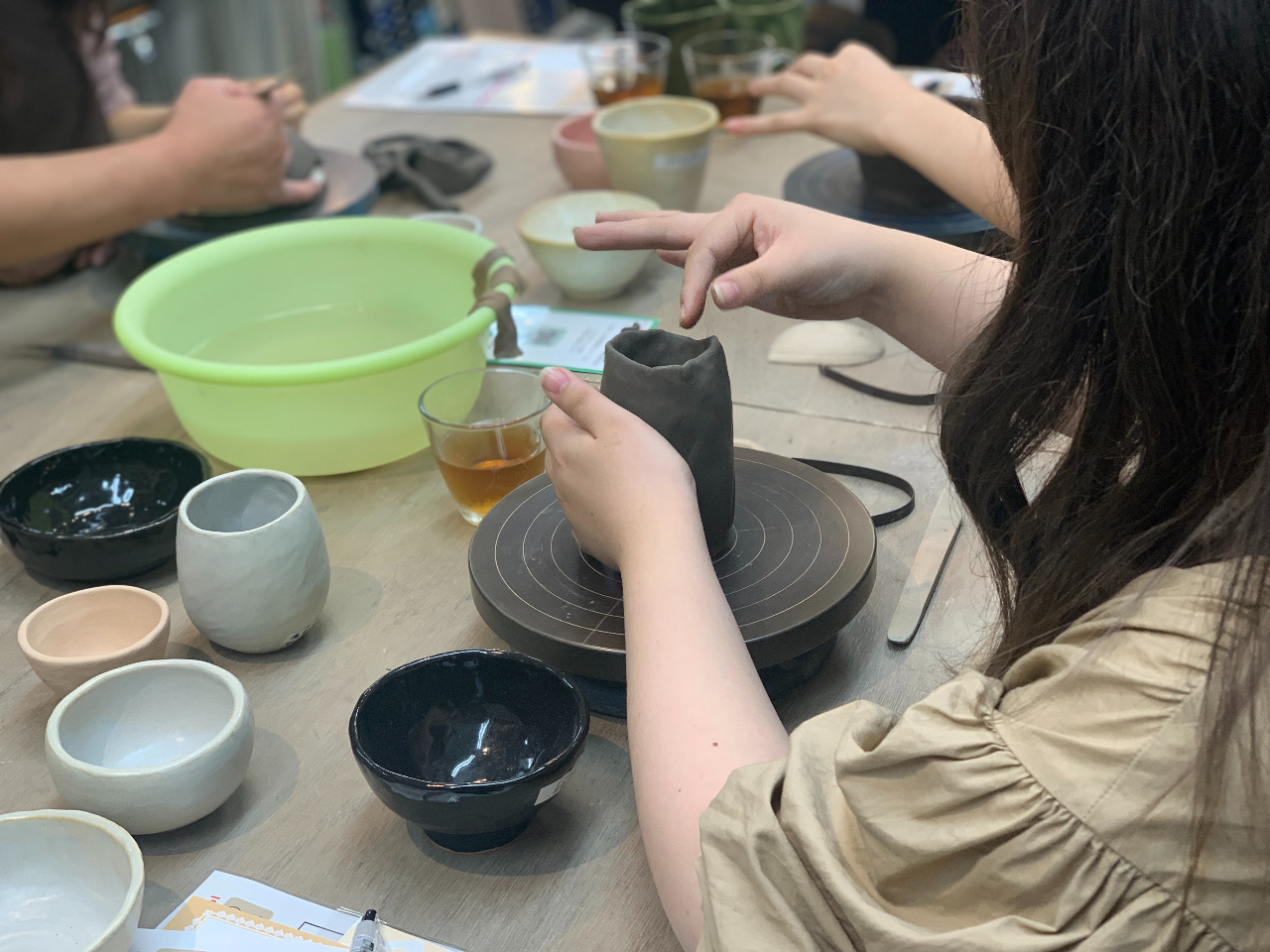 陶芸・手びねり(湯呑み・茶碗・フリーカップ・小鉢・お皿など)