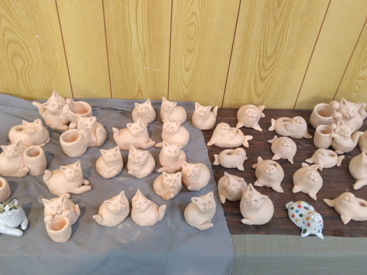 猫さんの絵付けもできるよ