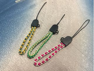 ストラップ3種。様々な色の組み合わせをご用意しております。