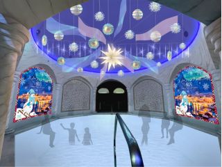 ノルウェーの冬景色をテーマにした「スノーファンタジー風呂」が登場!