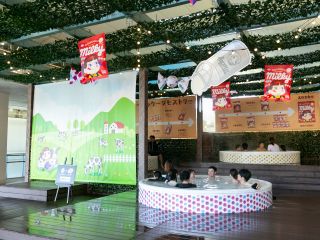 不二家ミルキーとのコラボ風呂も開催中☆