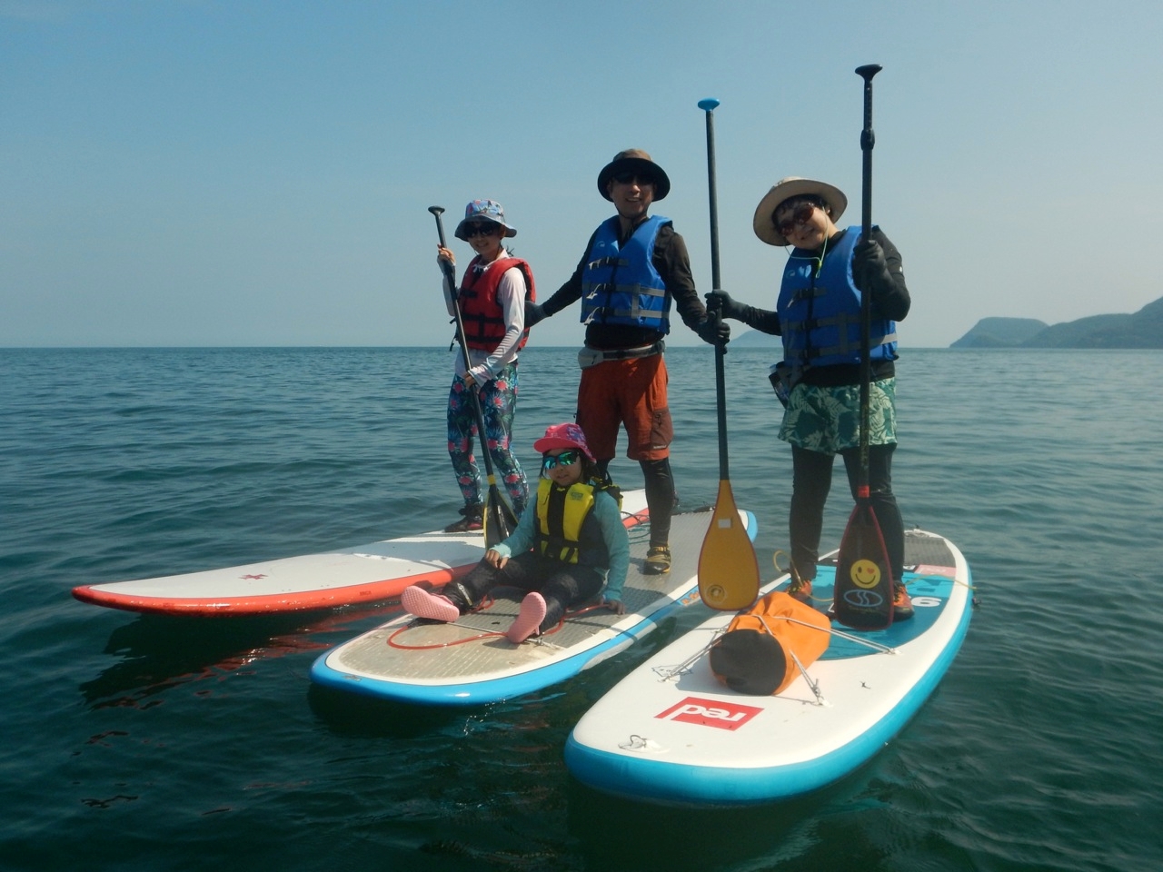 とまと　特大sup 家族で楽しめます 2025夏限定】初心者歓迎◇瀬戸内海ハワイ周防大島でSUP体験◇半日