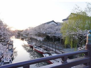 松月乗船場全景〜春は桜がお客様をお迎え致します〜