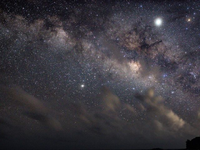 満天の星空に癒されます