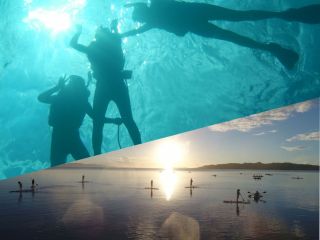 青の洞窟とシュノーケリング+夕日と星空のサップ 【お得】セットプラン