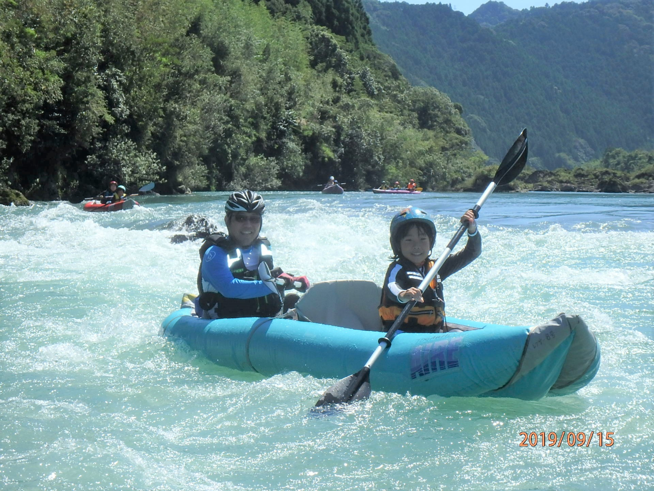 ダッキー川下り 【Aコース/初心者一般、親子向け♪♪】7時間