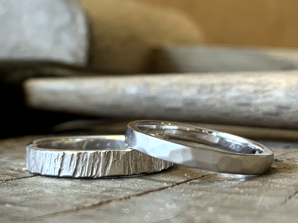 東京 三軒茶屋 シルバーリング制作 鎚目やアルファベットを刻印して作る オリジナルのアニバーサリーリング カップルさんやご友人同士で アニバーサリージュエリーmitubaci じゃらん遊び体験