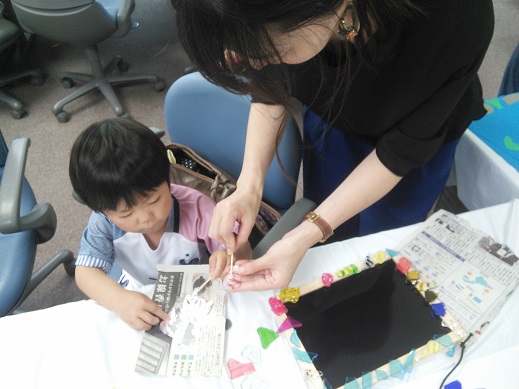 ご家族で共同作品も、思い出に残りますね!!